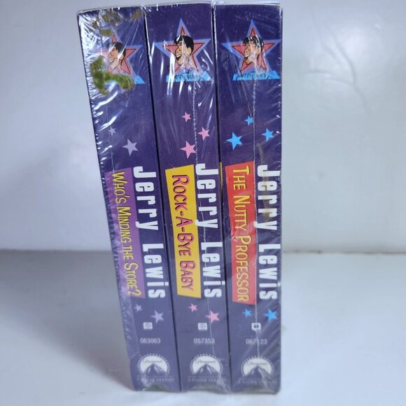Jerry Lewis VHS 3 Pack Nutty Professor Rock-A-Bye Baby Who's Minding The Store - Picture 5 of 7